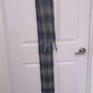 Style & Co. Blue and Gray Plaid Scarf